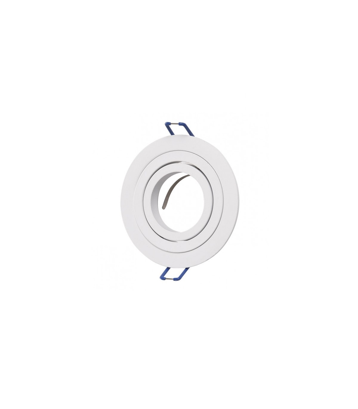 Aro Empotrable Basculante MAXLED Redondo Blanco/Blanco