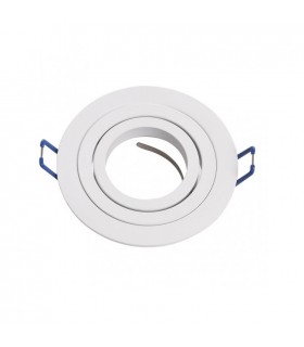 Aro Empotrable Basculante MAXLED Redondo Blanco/Blanco