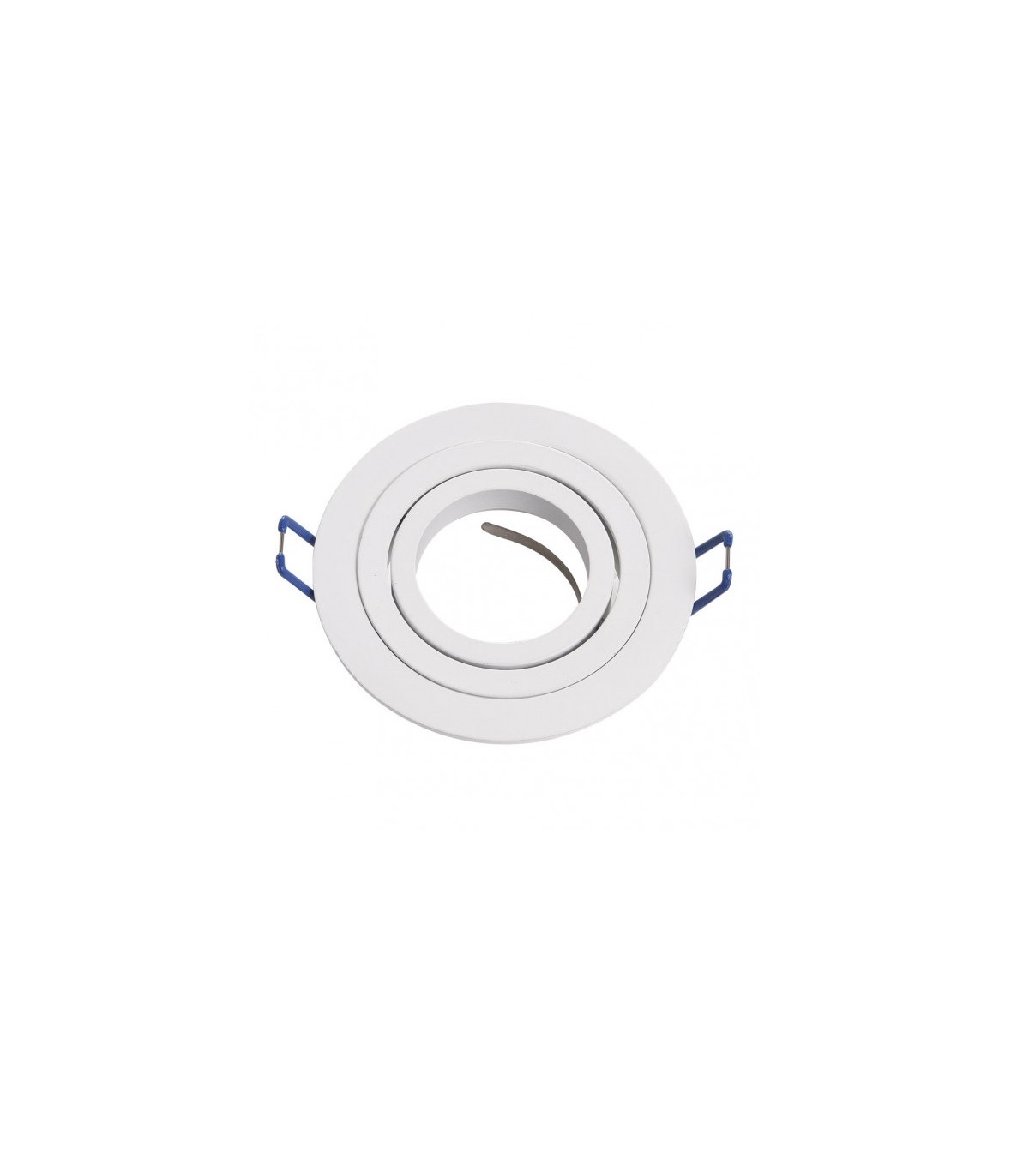 Aro Empotrable Basculante MAXLED Redondo Blanco/Blanco