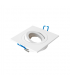 Aro Empotrable Basculante MAXLED Cuadrado Blanco/Blanco
