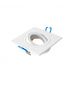 Aro Empotrable Basculante MAXLED Cuadrado Blanco/Blanco