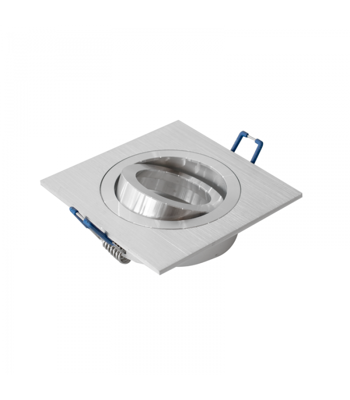 Aro Empotrable Basculante MAXLED Cuadrado Blanco/Blanco