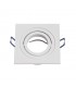 Aro Empotrable Basculante MAXLED Cuadrado Blanco/Blanco