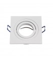 Aro Empotrable Basculante MAXLED Cuadrado Blanco/Blanco