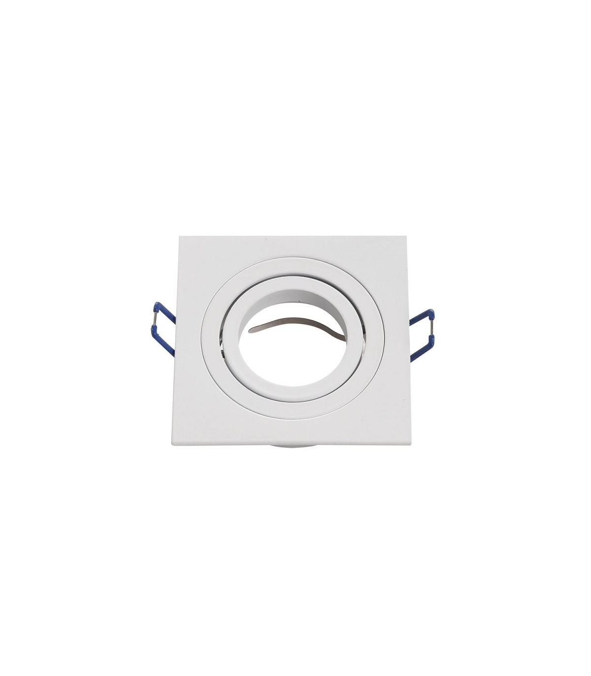 Aro Empotrable Basculante MAXLED Cuadrado Blanco/Blanco