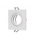 Aro Empotrable Basculante MAXLED Cuadrado Blanco/Blanco