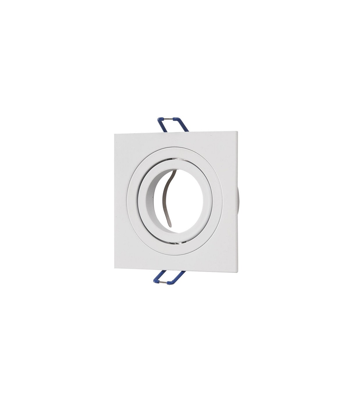 Aro Empotrable Basculante MAXLED Cuadrado Blanco/Blanco