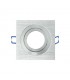 Aro Empotrable Basculante MAXLED Cuadrado Blanco/Blanco
