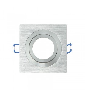 Aro Empotrable Basculante MAXLED Cuadrado Blanco/Blanco