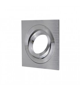 Aro Empotrable Basculante MAXLED Cuadrado Blanco/Blanco