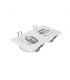 Aro Empotrable Basculante Doble MAXLED Rectangular Blanco/Blanco