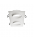 Aro Empotrable Basculante Doble MAXLED Rectangular Blanco/Blanco