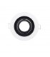 Aro Empotrable Basculante MAXLED Redondo Blanco/Negro