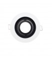 Aro Empotrable Basculante MAXLED Redondo Blanco/Negro