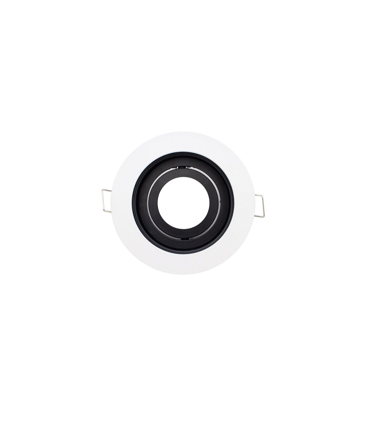 Aro Empotrable Basculante MAXLED Redondo Blanco/Negro