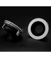 Aro Empotrable Basculante MAXLED Redondo Blanco/Negro