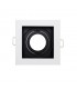 Aro Empotrable Basculante MAXLED Cuadrado Blanco/Negro