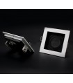 Aro Empotrable Basculante MAXLED Cuadrado Blanco/Negro