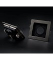 Aro Empotrable Basculante MAXLED Cuadrado Níquel/Negro
