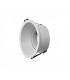Aro Empotrable Basculante Aluminio Cúpula Redondo Blanco