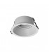 Aro Empotrable Basculante Aluminio Cúpula Redondo Blanco