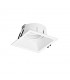 Aro Empotrable Basculante Aluminio Cúpula Cuadrado Blanco