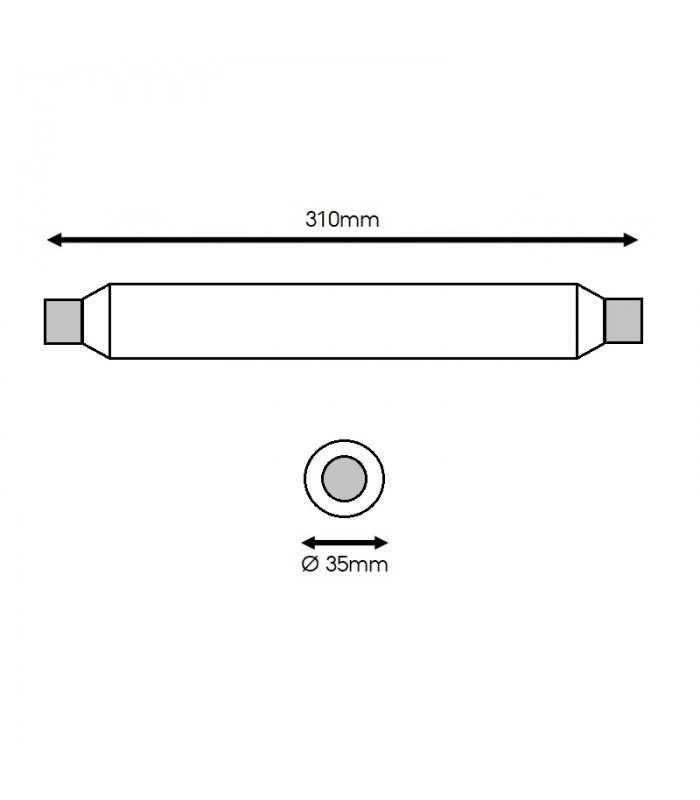 Sofito Led LUXTAR 9W 700LM 310mm S19