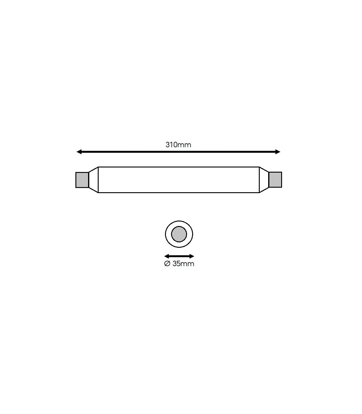 Sofito Led LUXTAR 9W 700LM 310mm S19