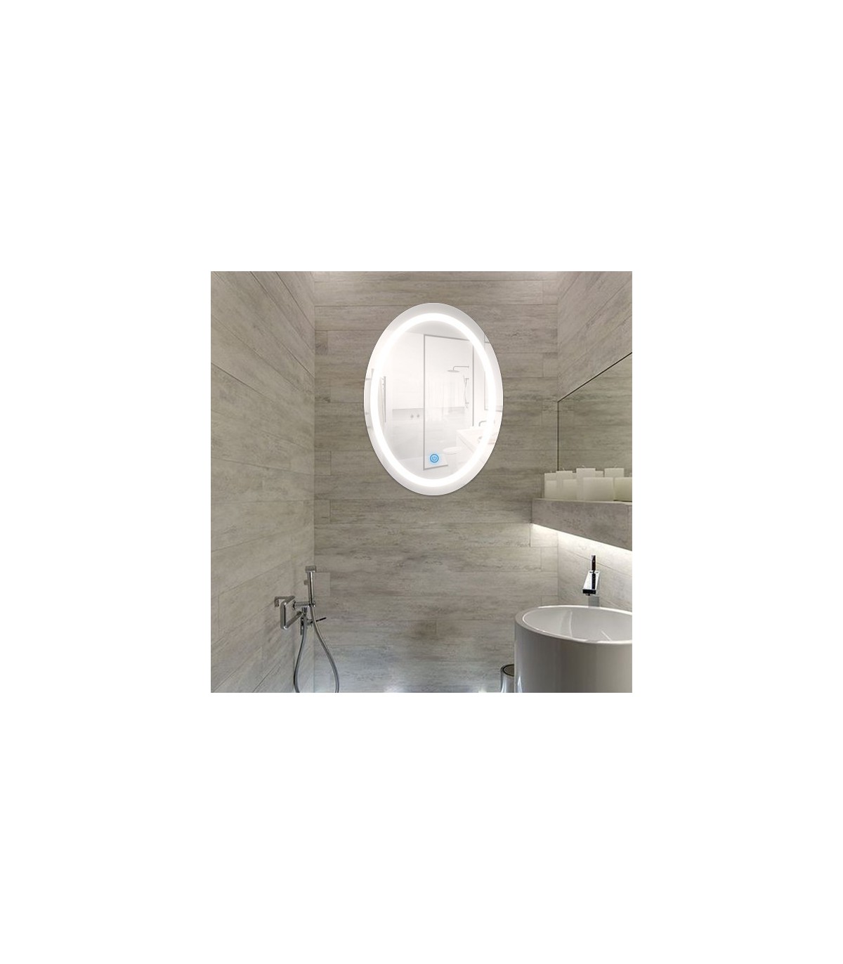 Espejo para Baño LED 15W Ovalado 6000K