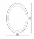 Espejo Para Baño Led OVALADO 15W CCT