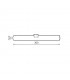 Lámpara Led Linestra 8W 600LM 300mm S14D