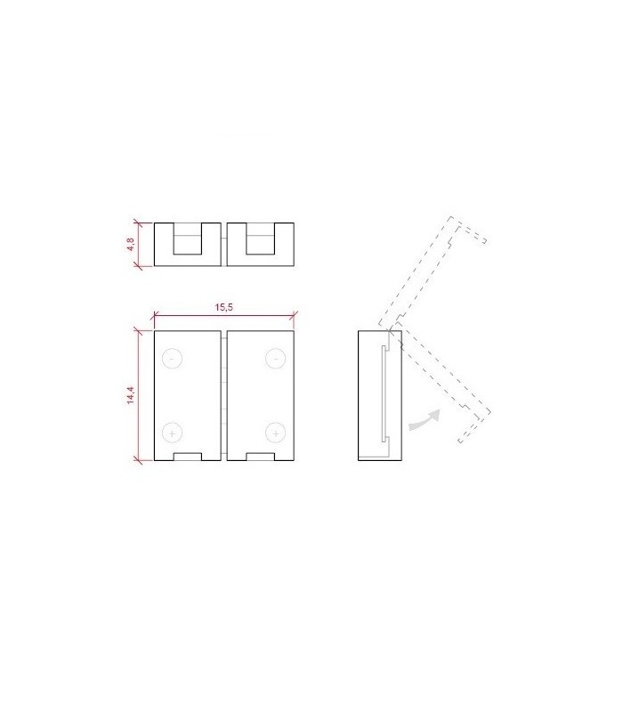 Ficha para unir tiras de LED 10mm RGB