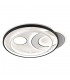 Plafón Led EVORA CIRCULAR 160W 13600Lm Negro/Blanco CCT