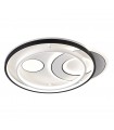 Plafón Led EVORA CIRCULAR 160W 13600Lm Negro/Blanco CCT