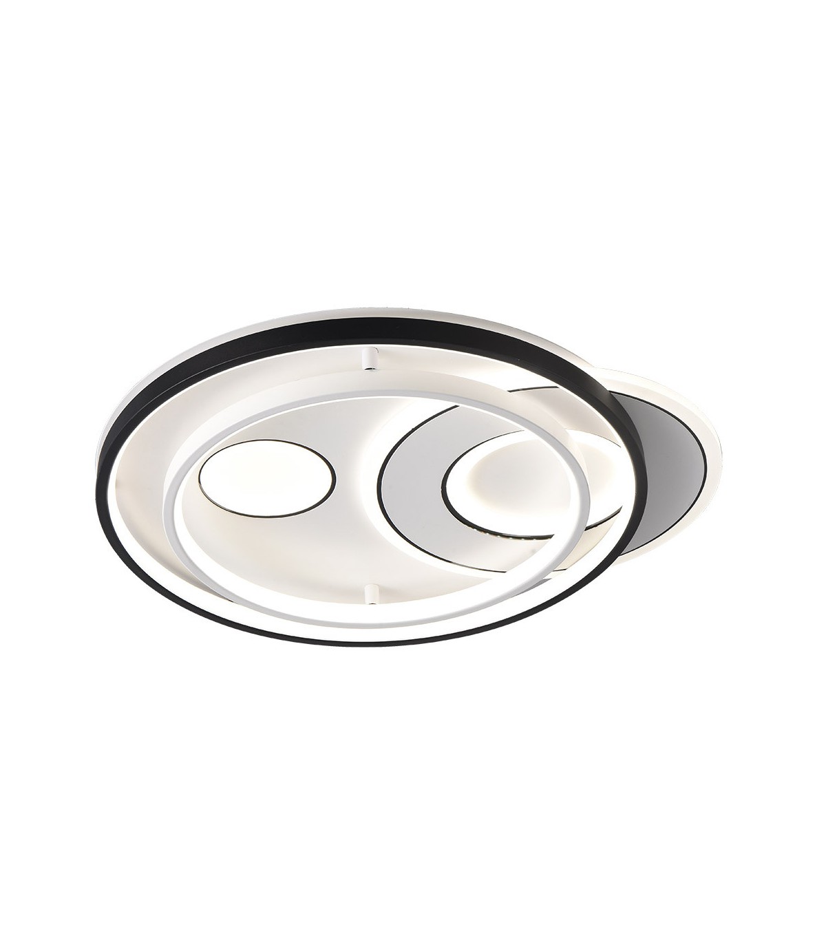 Plafón Led EVORA CIRCULAR 160W 13600Lm Negro/Blanco CCT