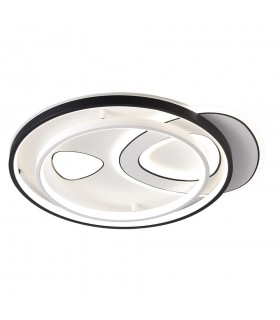 Plafón Led EVORA TRIANG 160W 13600Lm Negro/Blanco CCT