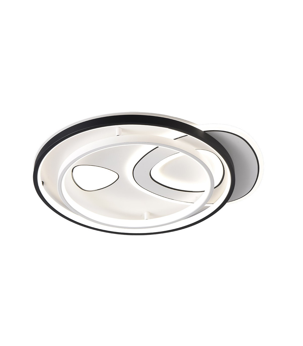 Plafón Led EVORA TRIANG 160W 13600Lm Negro/Blanco CCT