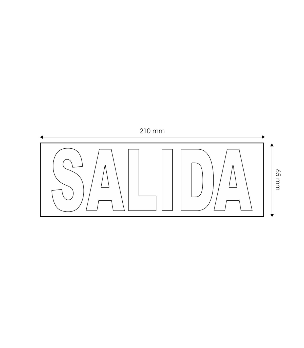 Pictograma Salida  Para Emergencia LM1081