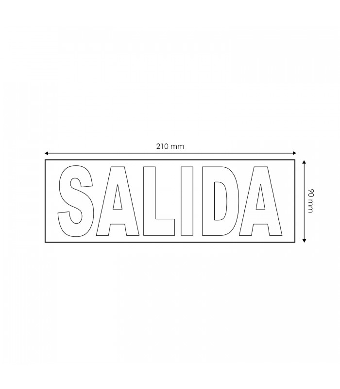 Pictograma Salida  Para Emergencias LM1086/LM1087