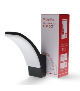 Aplique de Pared Led WINNI BLACK 12W 960Lm IP54 CCT