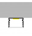Perfil Aluminio ROK Lacado Blanco Superficie -2 Metros-
