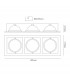Aro Cardan Triple Para Bombilla Led AR111