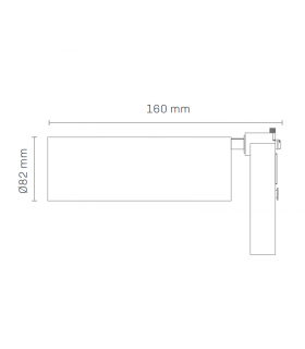 Foco Carril Monofásico ZELED 30W 3000Lm 24º Negro