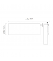 Foco Carril Monofásico ZELED 30W 3000Lm 24º Negro