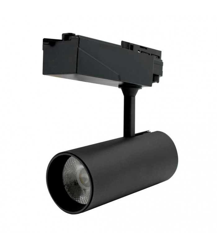 Foco Carril Monofásico ZELED 30W 3000Lm 24º Negro