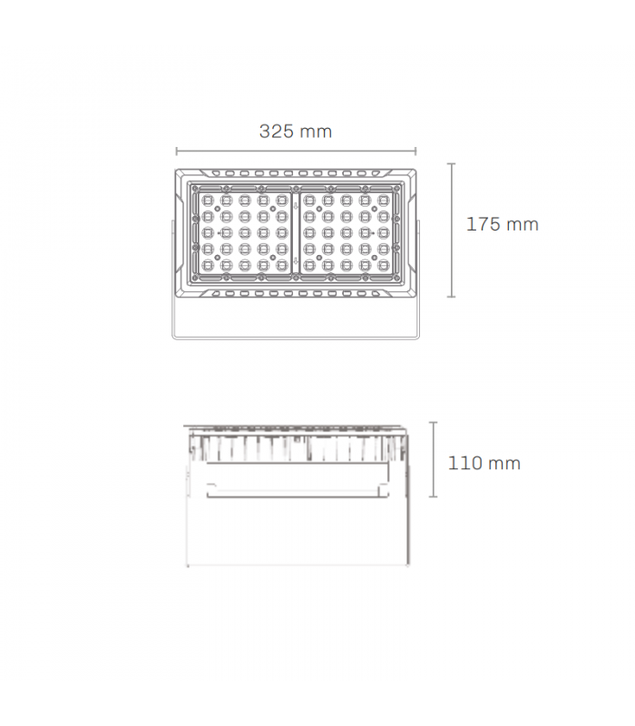 Foco Modular Led CRATEX 100W 13000Lm 60º IP65