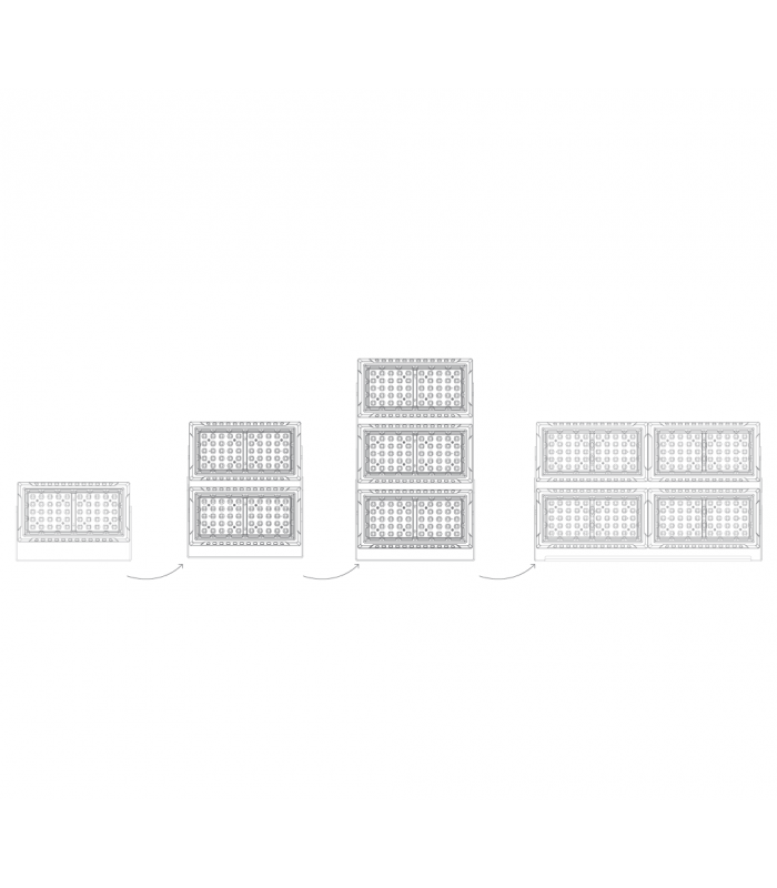 Foco Modular Led CRATEX 300W 39000Lm 60º IP65