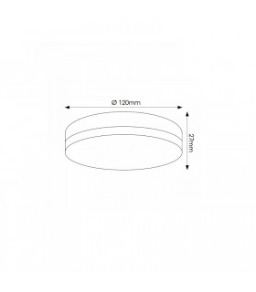 Plafón LED SLIM REDONDO 12W 920Lm IP20