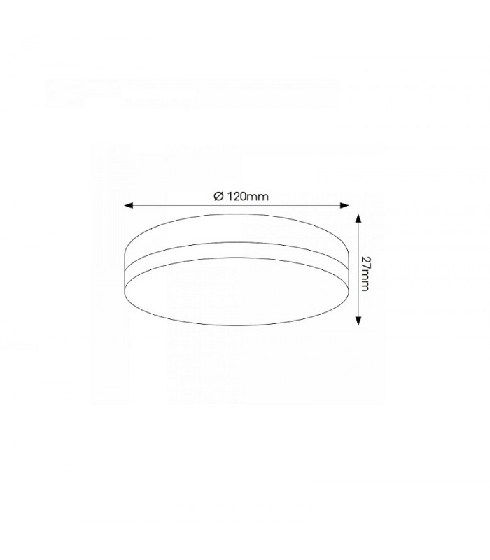 Plafón LED SLIM REDONDO 12W 920Lm IP20