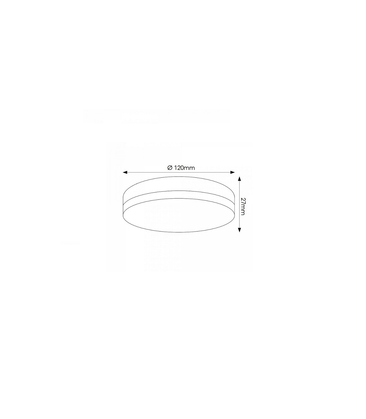 Plafón LED SLIM REDONDO 12W 920Lm IP20
